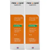 New care 2x Vitamine D3 Plantaardig 10mcg 10 ml