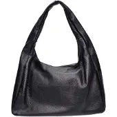 Roberta M Zwart Rundleer Tas