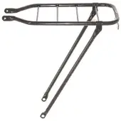Steco Stevige zwarte bagagedrager - 28 inch - scharnierbare poten - staal - stadsfiets