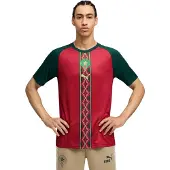 Puma Tricot 'Marokko' beige / donkergroen / donkerrood / wit