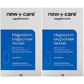 New care 2x Magnesium Bisglycinaat Tauraat 60 Tabletten
