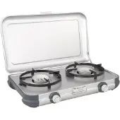 Campingaz Camping Kitchen 2 Camping kooktoestel - 2 pits camping gas kooktoestel - 2x 2000 Watt - zilvergrijs