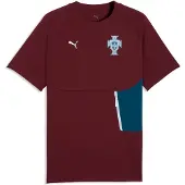 Puma Functioneel shirt 'Portugal' petrol / robijnrood / wit