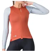 Castelli - Women's Corretto Long Sleeve Jersey - Fietsshirt XS, rood