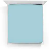 Bella Donna Hoeslaken Jersey Lits-Jumeaux licht turquoise - 0518 180/200-200/220