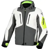 Macna Angle Textile Waterproof Jas Grijs Geel Maat 2XL