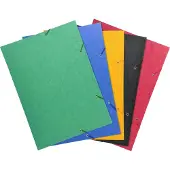 Exacompta 10x Elastomap met 3 kleppen in glanskarton 600gm2 - A3 - Geassorteerd - 59500E