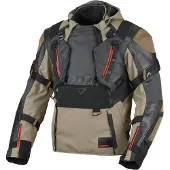 Macna Tryton NightEye waterdichte motorfiets lederen/textiel jas