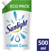 Sunlight Classic Care Liquid Hand Soap Eco Pack Navul 500 ml