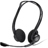 Logitech PC 960 On Ear headset Kabel Stereo Zwart Ruisonderdrukking (microfoon) Volumeregeling, Microfoon uitschakelbaar (mute) Computer
