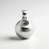 Cavill - Zilveren Hanger - 925 Sterling Zilver - MONOSONO - Gepolijste Ronde Kogel 6x6 mm - Elegant Design - 1,6 g
