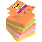Post It Sticky Z-Notes Boost Kleurenassortiment 90 Vellen Pak van 5