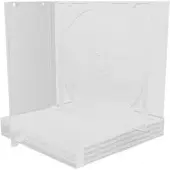 MediaRange Blanco CD hoesje voor 2 Dics Transparante Tray, Optische media-accessoires