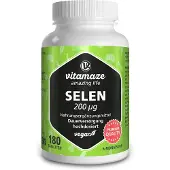 Vitamaze Selen, hooggedoseerde veganistische tabletten, 180 tabletten