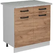 Vicco R-Line Keukenonderkast – 80 cm WB Marmer Krachtige eik goud