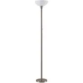 LINDBY Vloerlampe , Ignacia, Metallic, Woonkamer, Metaal, Modern