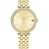 Tommy Hilfiger Analoog horloge 'NATALIE' goud / rood / transparant / wit