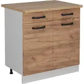 Vicco R-Line Keukenonderkast – 80 cm WB Eik Krachtige eik goud