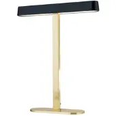 Orion LED-bureaulamp Auftakt, messing / goud, Woon-/ Eetkamer, Aluminium, Modern, LED tafellamp