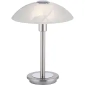 Paul Neuhaus Tafellamp Enova, dimbaar, chroom / zilver, Woon-/ Eetkamer, metaal, Tafellamp