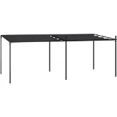 Syfax Prieel met uittrekbaar dak 600x300x233 cm antracietkleurig