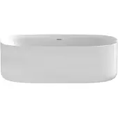 Xenz Fleur vrijstaand bad 170x75x60, sleuf overloop, klikwaste, wit