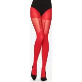 Merry Style Dames Panty - 60 DEN-Overknee-Look – Polyamide – Rood – XL - MS-GB-260