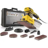 Powerplus Elektrische Handpalmschuurmachine 5-in-1 POWXBOX026 – schuurmachine 200W – 100 acc.