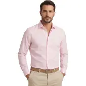 Olymp overhemd roze body fit effen