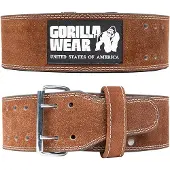 Gorilla wear Halterriem - 4 Inch Leren Lifting Belt - Bruin - L/XL