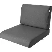 Hobbygarden Tuinkussen Nel Antraciet 50x50cm - Geschikt voor oa Wicker tuins-set & Stoelen - Waterafstotend - Uv Bestendig