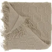 Unique living Plaid Fee - Polyester - Latte - 127x152 cm - (BxL)