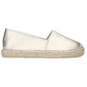 Manfield leren espadrilles goud female | Maat: 37
