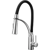 Viking Choice Keukenkraan - flexibele uitloop - eengreeps - zwart chroom