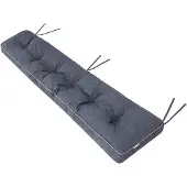 Hobbygarden Ekolen - Bankkussen - 120x40 cm - Marineblauw - 8 cm Dikte