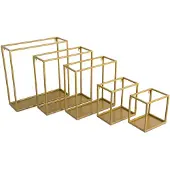 HowHomely - Wandplank Metalen - Goud - 24 cm - Loftstijl