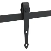 vidaXL Ophangset voor minischuifdeur 122 cm koolstofstaal zwart