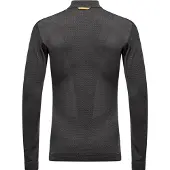 Salewa - Zebru Med Warm AMR Half Zip Tee - Merino-ondergoed S, grijs/zwart