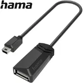 Hama USB-OTG-adapter Mini-USB-stekker - USB-aansluiting USB 2.0 480 Mbit/s