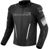 SHIMA Solid 2.0 Waterproof Zwart Wit Textiele Motorjas Maat 4XL