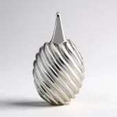 Cavill - Zilveren Hanger - 925 Sterling Zilver - Elegant Spiraalvormig Ontwerp - Modern Tijdloos Sieraad - 22x12 mm - 2,7g