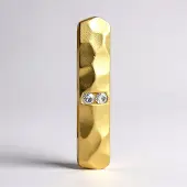 Cavill - Zilveren hanger - 925 Sterling zilver verguld - 2 I1 G Afrikaanse diamanten 0 028 ct - Ronde briljant - Minimalistisch modern ontwerp