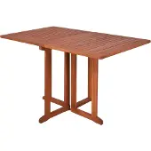 Spetebo Massief houten tuintafel, rechthoekig, inklapbaar - Eucalyptus,gecertificeerd (met rechte hoeken)
