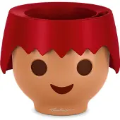 Lechuza Playmobil OJO - Plantenbak - ALL-IN-ONE set met stick-bewateringssysteem - vuurrood