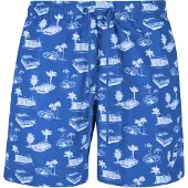 Urban Classics Zwemshorts blauw / wit