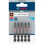 Bosch PRO Robertson slagschroefbit | R2 | 55 mm | 5-delig - 2608522553