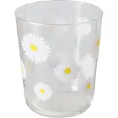 Boltze Drinkglas madeliefje set van 6 stuks . waterglas - daisy . 315ml