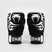 Venum Mike Tyson Replica Bokshandschoenen Diepzwart Optisch Wit - 16 OZ