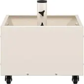 vidaXL Parasolvoet Wit 45 x 45 x 45 cm Staal