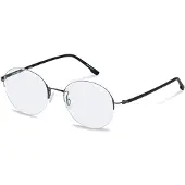 Rodenstock Bril - - R7145 - Unisex - Metaal - Grijs/Zwart